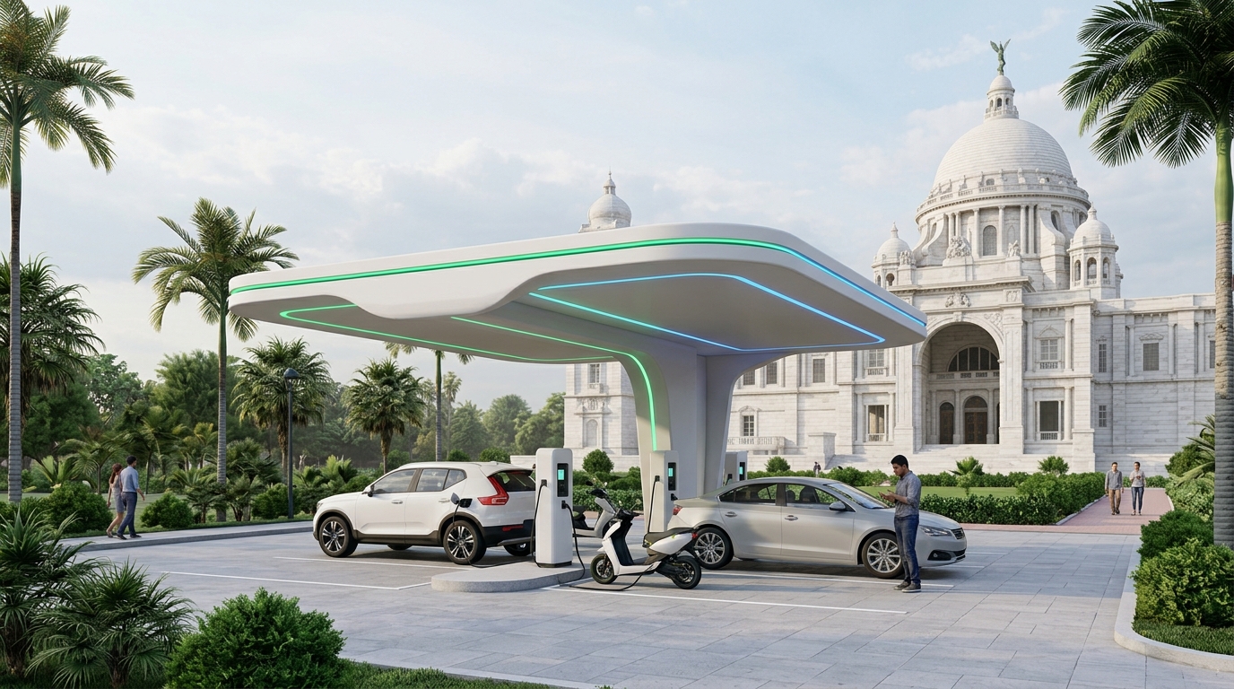 Volterra Urban City EV Charging Station with Victoria Memorial Kolkata